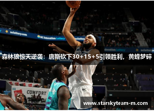 森林狼惊天逆袭：唐斯砍下30+15+5引领胜利，黄蜂梦碎